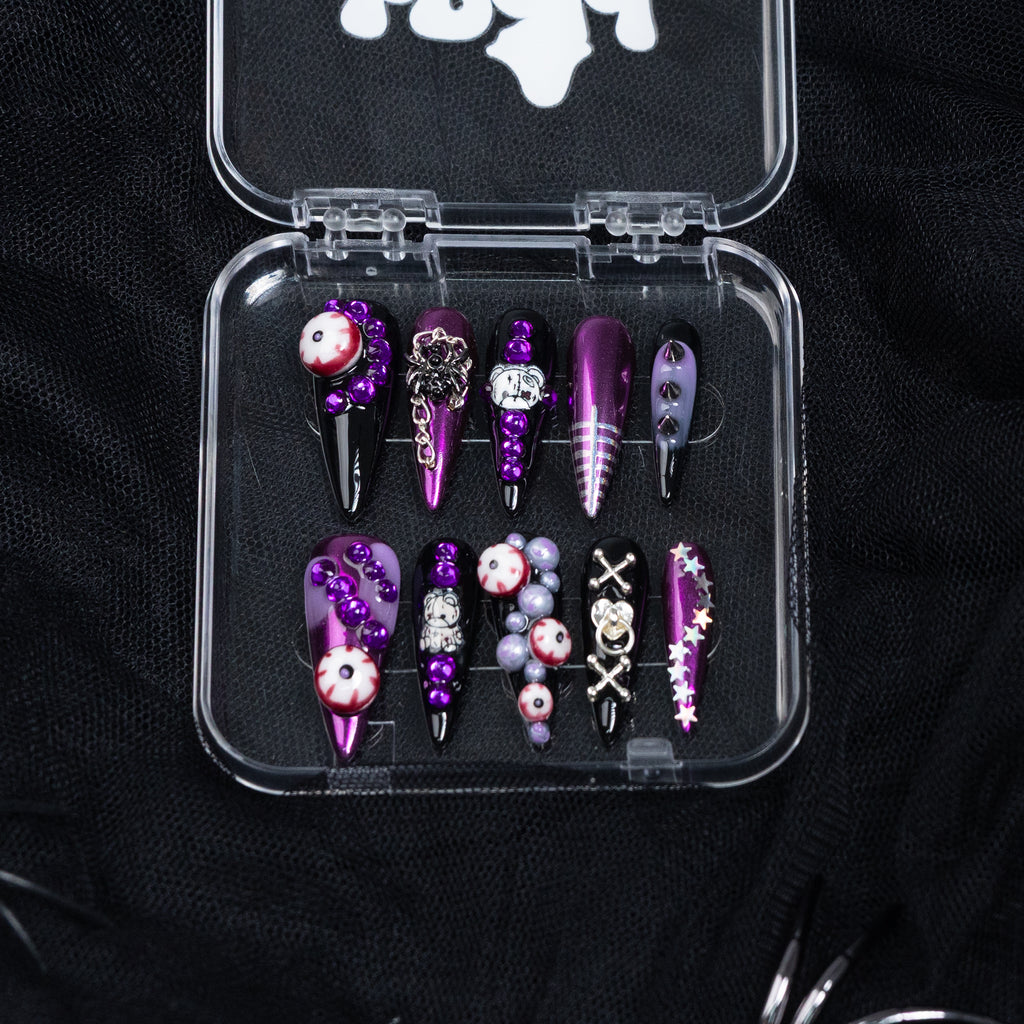 Violet Psychosis Jel Takma Tırnak Seti