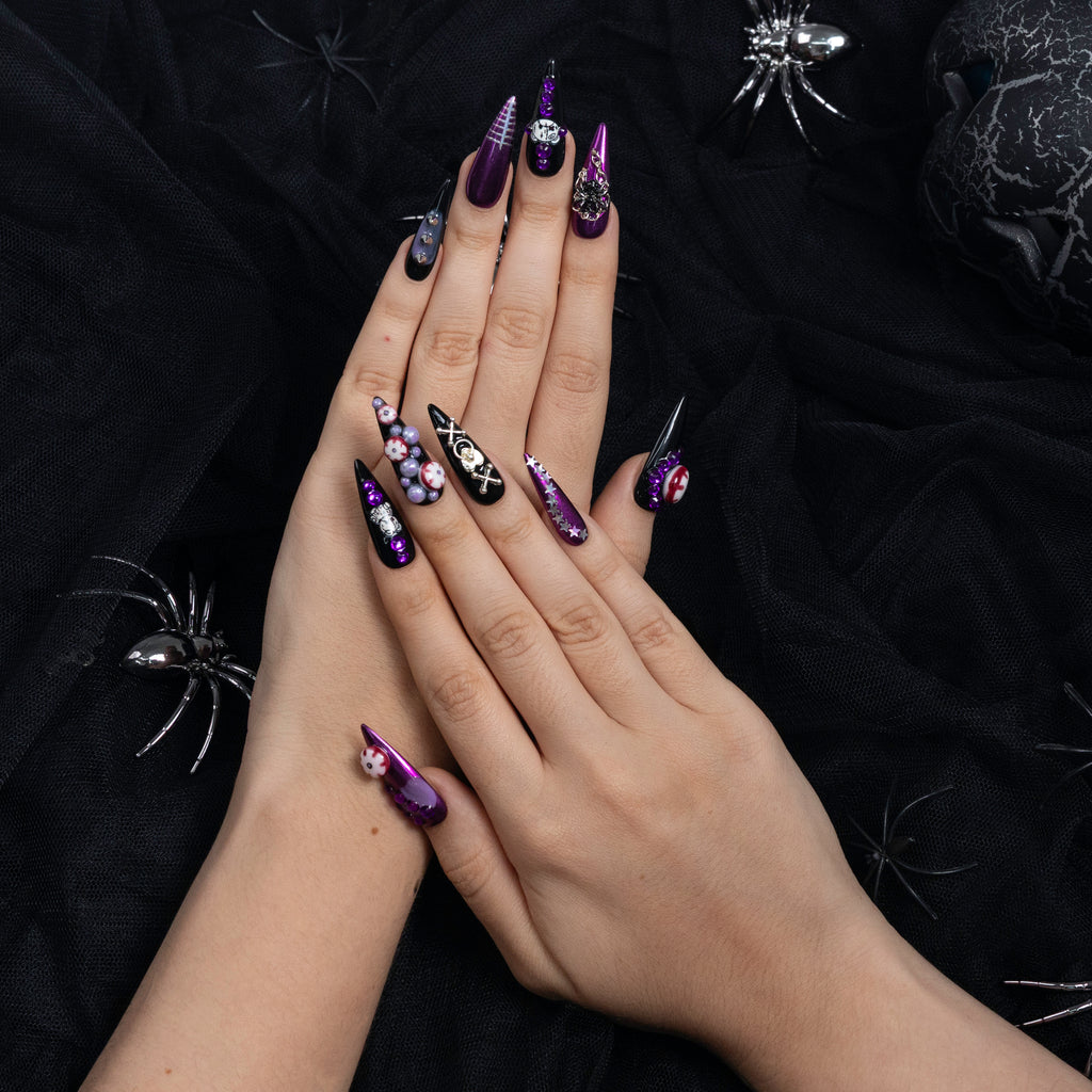 Violet Psychosis Jel Takma Tırnak Seti