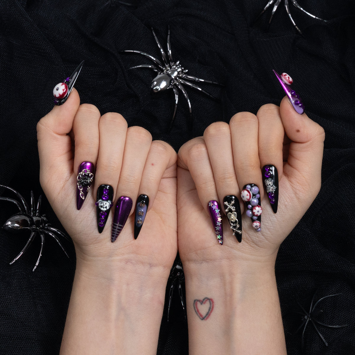 Violet Psychosis Jel Takma Tırnak Seti
